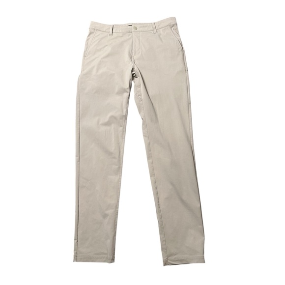 Quince men’s beige Protech golf pants size 32x34 sand dune performance trousers - Picture 2 of 5